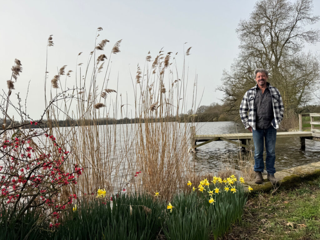 Erik Bernard, président du SYPOVE, propriétaire de l’étang de la Madoire à Saint-Sauveur (Bressuire)